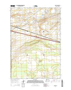 Clarke Oregon Current topographic map, 1:24000 scale, 7.5 X 7.5 Minute, Year 2014