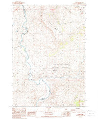 Clarno Oregon Historical topographic map, 1:24000 scale, 7.5 X 7.5 Minute, Year 1988