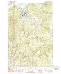 Clatskanie Oregon Historical topographic map, 1:24000 scale, 7.5 X 7.5 Minute, Year 1985