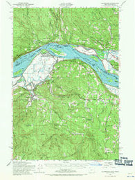 Clatskanie Oregon Historical topographic map, 1:62500 scale, 15 X 15 Minute, Year 1952
