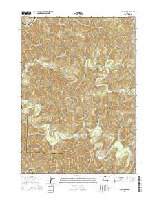 Clay Creek Oregon Current topographic map, 1:24000 scale, 7.5 X 7.5 Minute, Year 2014