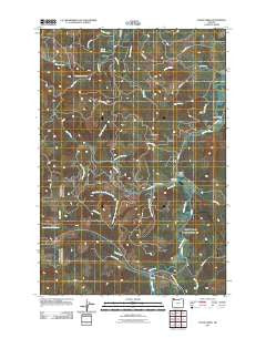 Clear Creek Oregon Historical topographic map, 1:24000 scale, 7.5 X 7.5 Minute, Year 2011