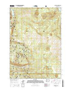 Clear Lake Oregon Current topographic map, 1:24000 scale, 7.5 X 7.5 Minute, Year 2014