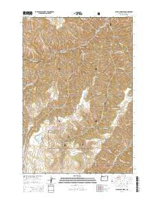 Clear Lake Ridge Oregon Current topographic map, 1:24000 scale, 7.5 X 7.5 Minute, Year 2014