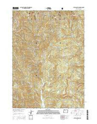 Cleveland Ridge Oregon Current topographic map, 1:24000 scale, 7.5 X 7.5 Minute, Year 2014