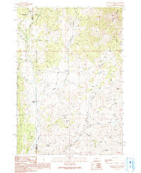 Clevenger Butte Oregon Historical topographic map, 1:24000 scale, 7.5 X 7.5 Minute, Year 1990