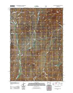 Clevenger Butte Oregon Historical topographic map, 1:24000 scale, 7.5 X 7.5 Minute, Year 2011