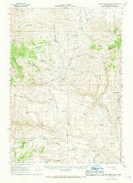 Clover Creek Ranch Oregon Historical topographic map, 1:62500 scale, 15 X 15 Minute, Year 1966