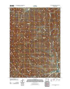 Clover Creek Ranch Oregon Historical topographic map, 1:24000 scale, 7.5 X 7.5 Minute, Year 2011