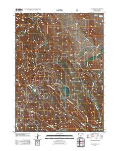 Clover Flat Oregon Historical topographic map, 1:24000 scale, 7.5 X 7.5 Minute, Year 2011
