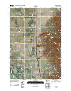 Coburg Oregon Historical topographic map, 1:24000 scale, 7.5 X 7.5 Minute, Year 2011