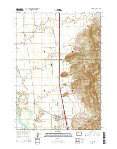 Coburg Oregon Current topographic map, 1:24000 scale, 7.5 X 7.5 Minute, Year 2014
