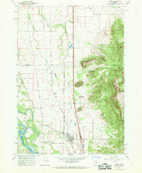Coburg Oregon Historical topographic map, 1:24000 scale, 7.5 X 7.5 Minute, Year 1967