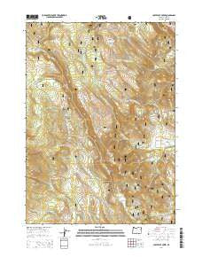 Coffeepot Creek Oregon Current topographic map, 1:24000 scale, 7.5 X 7.5 Minute, Year 2014