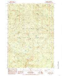 Coffin Mountain Oregon Historical topographic map, 1:24000 scale, 7.5 X 7.5 Minute, Year 1984
