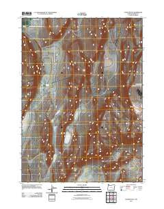 Coffin Butte Oregon Historical topographic map, 1:24000 scale, 7.5 X 7.5 Minute, Year 2011