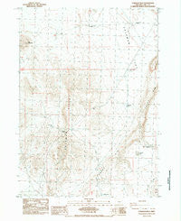 Coleman Hills Oregon Historical topographic map, 1:24000 scale, 7.5 X 7.5 Minute, Year 1984