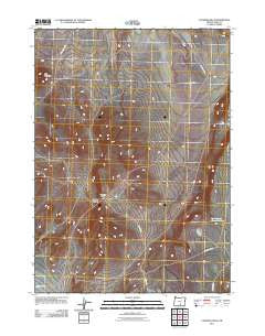 Coleman Hills Oregon Historical topographic map, 1:24000 scale, 7.5 X 7.5 Minute, Year 2011