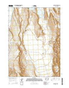 Coleman Lake Oregon Current topographic map, 1:24000 scale, 7.5 X 7.5 Minute, Year 2014