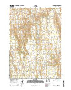 Coleman Mountain Oregon Current topographic map, 1:24000 scale, 7.5 X 7.5 Minute, Year 2014