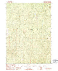 Collier Butte Oregon Historical topographic map, 1:24000 scale, 7.5 X 7.5 Minute, Year 1989