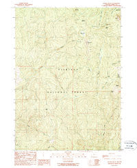 Collier Butte Oregon Historical topographic map, 1:24000 scale, 7.5 X 7.5 Minute, Year 1989