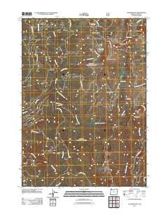 Collier Butte Oregon Historical topographic map, 1:24000 scale, 7.5 X 7.5 Minute, Year 2011