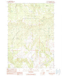 Collins Butte Oregon Historical topographic map, 1:24000 scale, 7.5 X 7.5 Minute, Year 1990