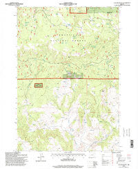 Collins Butte Oregon Historical topographic map, 1:24000 scale, 7.5 X 7.5 Minute, Year 1995