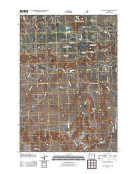 Collins Butte Oregon Historical topographic map, 1:24000 scale, 7.5 X 7.5 Minute, Year 2011