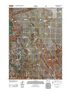 Collins Rim Oregon Historical topographic map, 1:24000 scale, 7.5 X 7.5 Minute, Year 2011