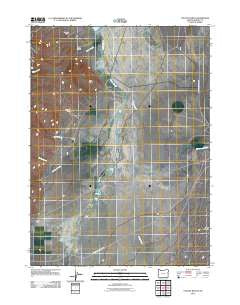 Colony Ranch Oregon Historical topographic map, 1:24000 scale, 7.5 X 7.5 Minute, Year 2011
