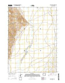 Colony Ranch Oregon Current topographic map, 1:24000 scale, 7.5 X 7.5 Minute, Year 2014