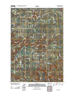 Colton Oregon Historical topographic map, 1:24000 scale, 7.5 X 7.5 Minute, Year 2011