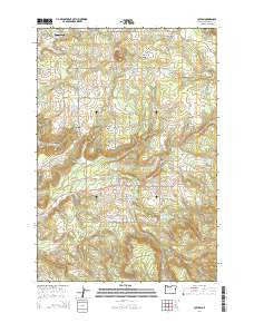 Colton Oregon Current topographic map, 1:24000 scale, 7.5 X 7.5 Minute, Year 2014