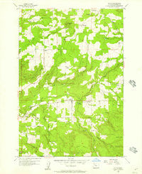 Colton Oregon Historical topographic map, 1:24000 scale, 7.5 X 7.5 Minute, Year 1955