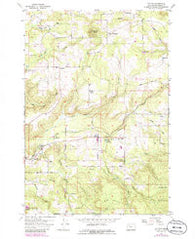 Colton Oregon Historical topographic map, 1:24000 scale, 7.5 X 7.5 Minute, Year 1955