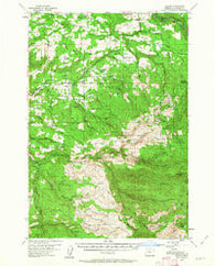 Colton Oregon Historical topographic map, 1:62500 scale, 15 X 15 Minute, Year 1955