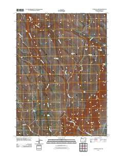 Comegys Lake Oregon Historical topographic map, 1:24000 scale, 7.5 X 7.5 Minute, Year 2011
