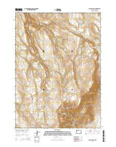 Comegys Lake Oregon Current topographic map, 1:24000 scale, 7.5 X 7.5 Minute, Year 2014