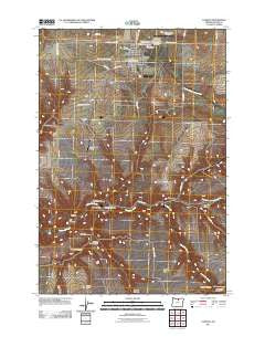 Condon Oregon Historical topographic map, 1:24000 scale, 7.5 X 7.5 Minute, Year 2011