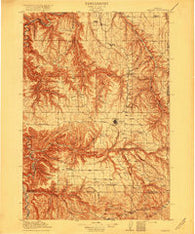 Condon Oregon Historical topographic map, 1:125000 scale, 30 X 30 Minute, Year 1916