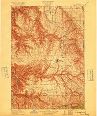 Condon Oregon Historical topographic map, 1:125000 scale, 30 X 30 Minute, Year 1916