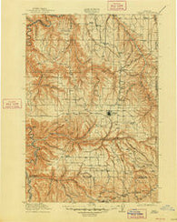Condon Oregon Historical topographic map, 1:125000 scale, 30 X 30 Minute, Year 1916