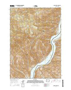 Connor Creek Oregon Current topographic map, 1:24000 scale, 7.5 X 7.5 Minute, Year 2014