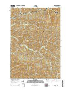 Cook Creek Oregon Current topographic map, 1:24000 scale, 7.5 X 7.5 Minute, Year 2014