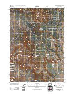 Cooks Mountain Oregon Historical topographic map, 1:24000 scale, 7.5 X 7.5 Minute, Year 2011