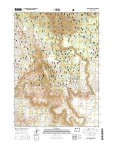 Cooks Mountain Oregon Current topographic map, 1:24000 scale, 7.5 X 7.5 Minute, Year 2014