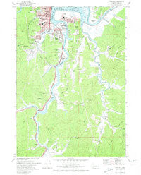 Coos Bay Oregon Historical topographic map, 1:24000 scale, 7.5 X 7.5 Minute, Year 1971