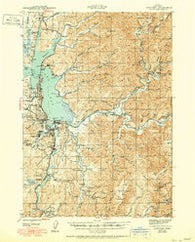 Coos Bay Oregon Historical topographic map, 1:62500 scale, 15 X 15 Minute, Year 1945